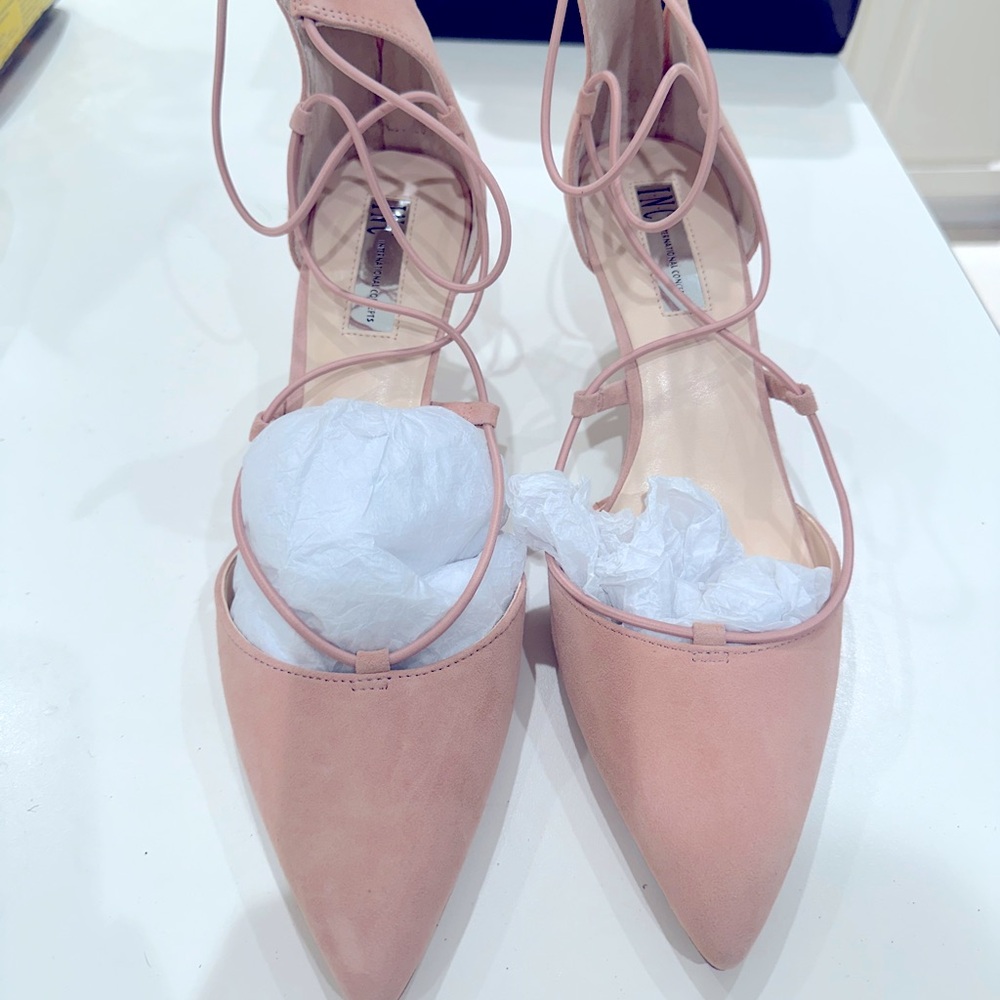 INC International Concepts Women's Pink Kitten Heels Formal Shoes NWOT, cute,